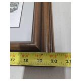 Framed Signed Numbered ROBERT BATEMAN Wildlife Print - "On the Alert - Chipmunk"