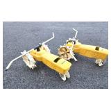 Pair of Heavy Duty Yellow NELSON Walking Tractor Sprinklers