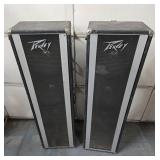 LARGE Working Retro Vintage PEAVEY Tower Speakers