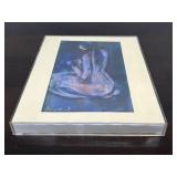 Small Framed Original Signed Acrylic Nude Painting