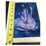 Small Framed Original Signed Acrylic Nude Painting