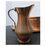 3 Pieces of Hammered etc Copper Ware