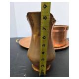 3 Pieces of Hammered etc Copper Ware