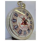 Vintage BUDWEISER Advertising "Pocket Watch" Electric Wall Clock Sign