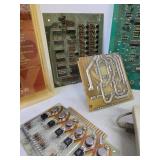 Group of Vintage Computer Items Circuit Boards Books etc