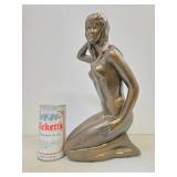 13.5" Vintage Ceramic Nude Sculpture