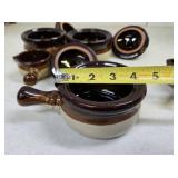 Group of Stoneware French Onion etc Soup Tureens & Lidded Pot
