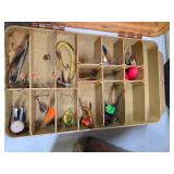 LARGE Estate Lot of Vintage etc Fishing Tackle Boxes Lures & other Supplies