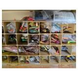 LARGE Estate Lot of Vintage etc Fishing Tackle Boxes Lures & other Supplies