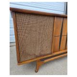 Mid Century Stereo Turntable Console Cabinet