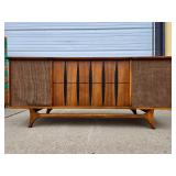 Mid Century Stereo Turntable Console Cabinet