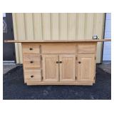 Nice Oak Countertop Cabinet w/Drawers