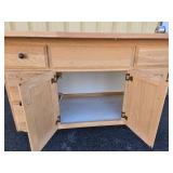 Nice Oak Countertop Cabinet w/Drawers