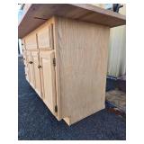 Nice Oak Countertop Cabinet w/Drawers