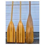 Pair of Nice Quality BENDING BRANCHES Wooden Canoe Paddles & Vintage Ark-Paddle