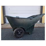 2-Wheeled Green Lawn/Garden Cart