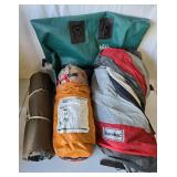 Quality Camping Lot of 2 Tents, Mat & Waterproof Bag
