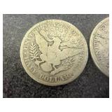 2 1900 Barber Half Dollars
