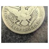 1908 O, 1909 S & 1911 Barber Half Dollars