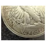 2 1945 D Walking Liberty Half Dollars