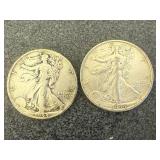 1944 Walking Liberty Half Dollars - 2