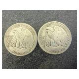 1943 Walking Liberty Half Dollars - 2