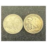 1942 Walking Liberty Half Dollars - 2