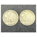 1940 Walking Liberty Half Dollars - 2