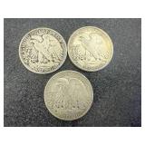 1946 Walking Liberty Half Dollars - 3