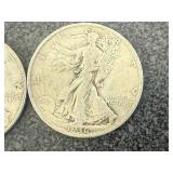 1936 S & 1936 D Walking Liberty Half Dollars