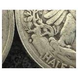 1936 S & 1936 D Walking Liberty Half Dollars