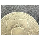 2 1952 D Franklin Half Dollars