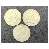 1954 Franklin Half Dollars - 3