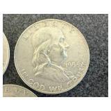 1954 Franklin Half Dollars - 3
