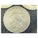 1954 Franklin Half Dollars - 3