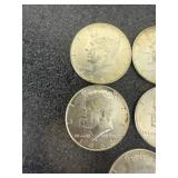 8 Kennedy Half Dollars 40% Silver