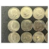 42 Kennedy Half Dollars 1971-