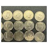 42 Kennedy Half Dollars 1971-