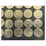 42 Kennedy Half Dollars 1971-