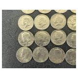 42 Kennedy Half Dollars 1971-
