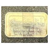 1 Troy Oz .999 Silver Bar