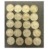 20 Buffalo Nickels