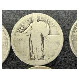 10 Standing Liberty Quarters
