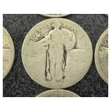 10 Standing Liberty Quarters