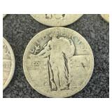 10 Standing Liberty Quarters