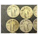 16 Standing Liberty Quarters