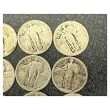16 Standing Liberty Quarters