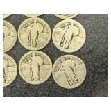 16 Standing Liberty Quarters