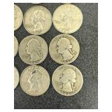 20 Silver Washington Quarters