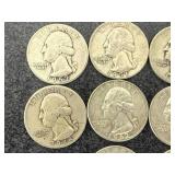 20 Silver Washington Quarters